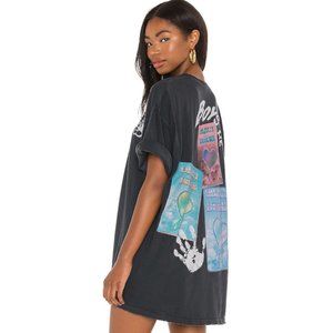 NEW BOYS LIE OBJECT OF DESIRE OVERSIZED BLACK TEE - ONE SIZE